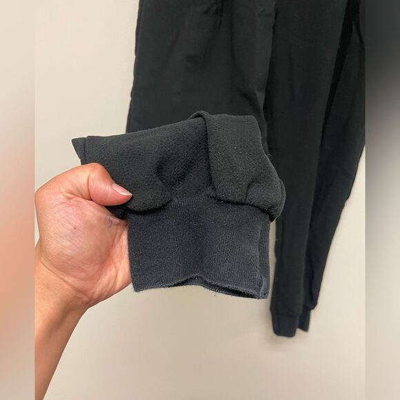 Silence + Noise Pleated Black Drawstring Cuffed Dressy Jogger Pant SZ S - Picture 2 of 9